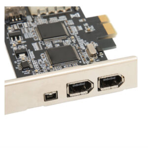 Bizaical FireWire PCIe x1 adapter card provides 3 + 1 internal IEEE 1394A FireWire