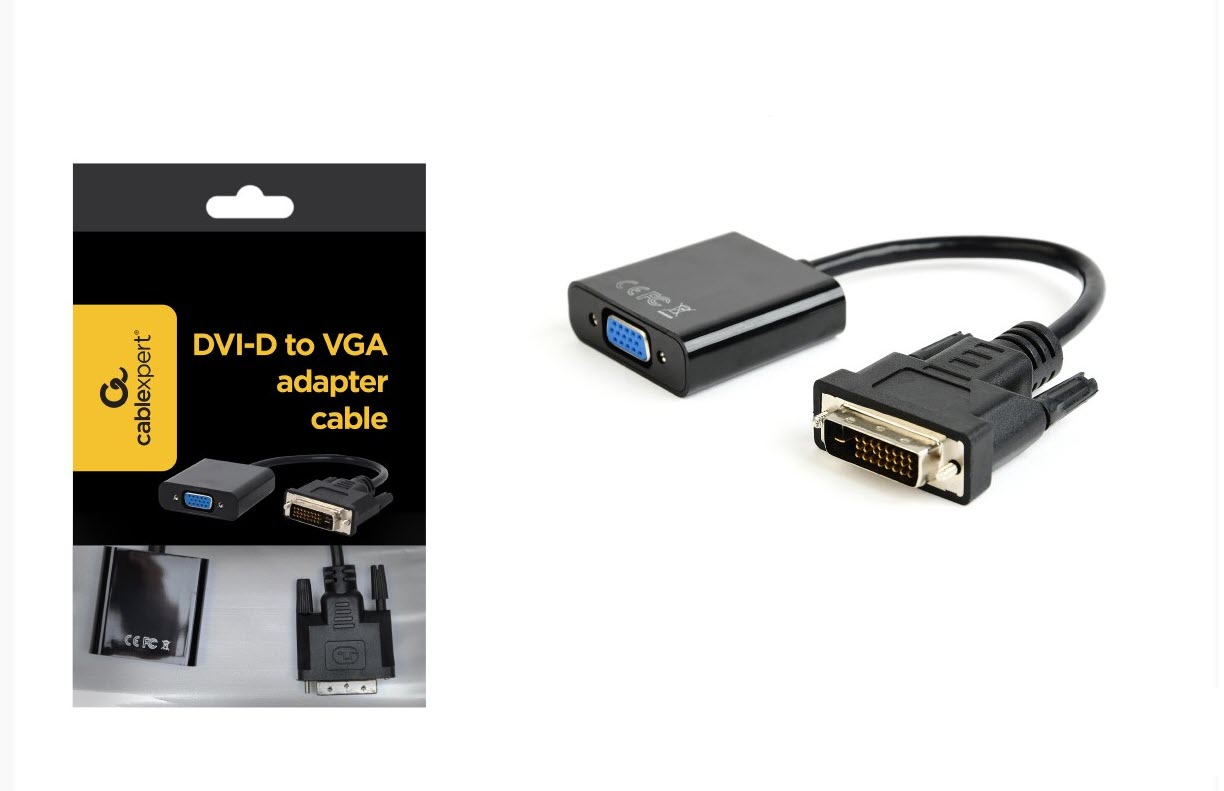Gembird A-DVID-VGAF-01 is a compact DVI-I to VGA adapter