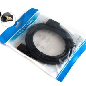 High-quality DisplayPort to HDMI 2 m cable with gold-plated connectors