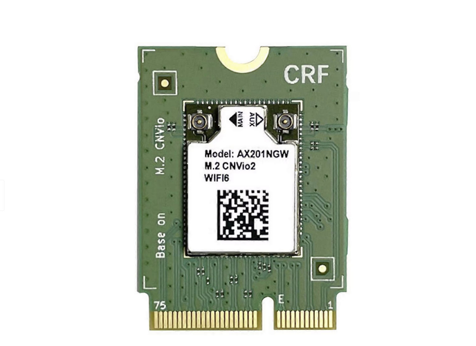 Cnvio3 Module Intel Wi-Fi 6 AX201 up to 2974Mbps across 2.4GHz and 5GHz bands ...