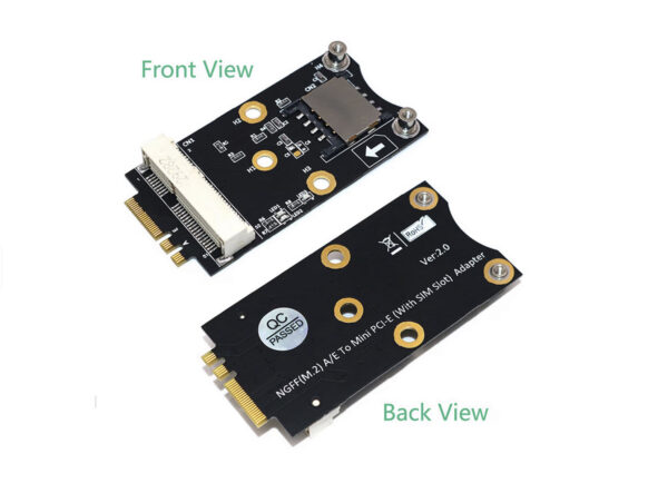Sim Slot Key M.2 to Mini PCIe Adapter β A/E Key, with SIM Slot for 3G/4G/WiFi ...