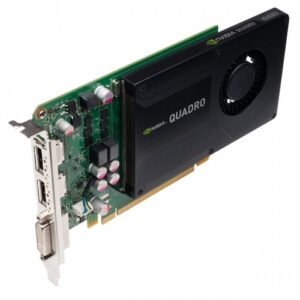 NVIDIA Quadro K2000 2GB GDDR5 is a refurbished professional workstation GPU with 384 CUDA cores, 2× DisplayPort + 1× DVI outputs