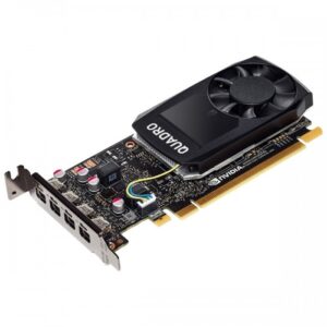 NVIDIA Quadro P1000 4GB GDDR5 is a refurbished professional workstation graphics card with 640 CUDA cores, 4× mini DisplayPort