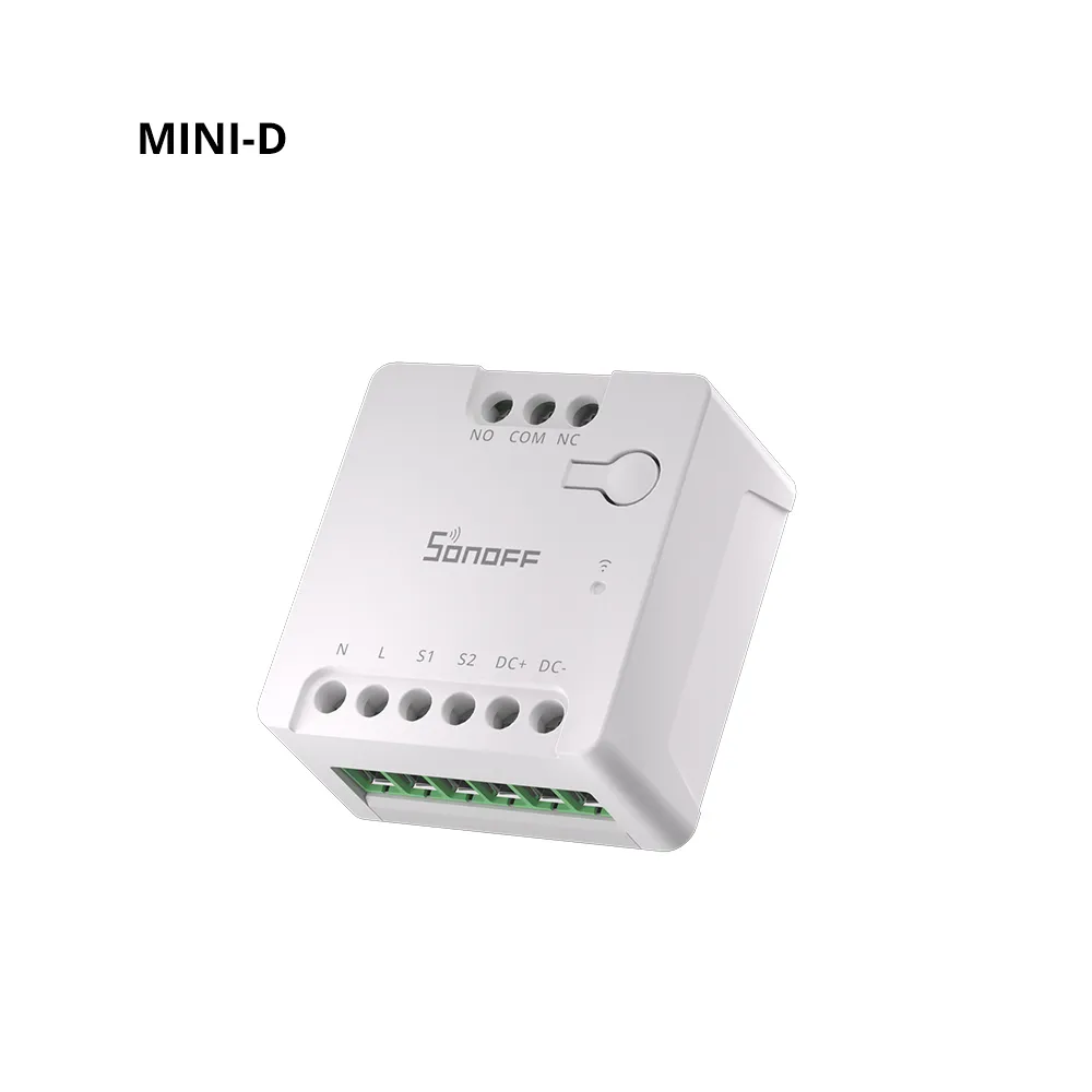 SONOFF MINI-D Dry Contact Wi-Fi Smart Switch – Matter-Compatible, AC DC, NO NC Relay