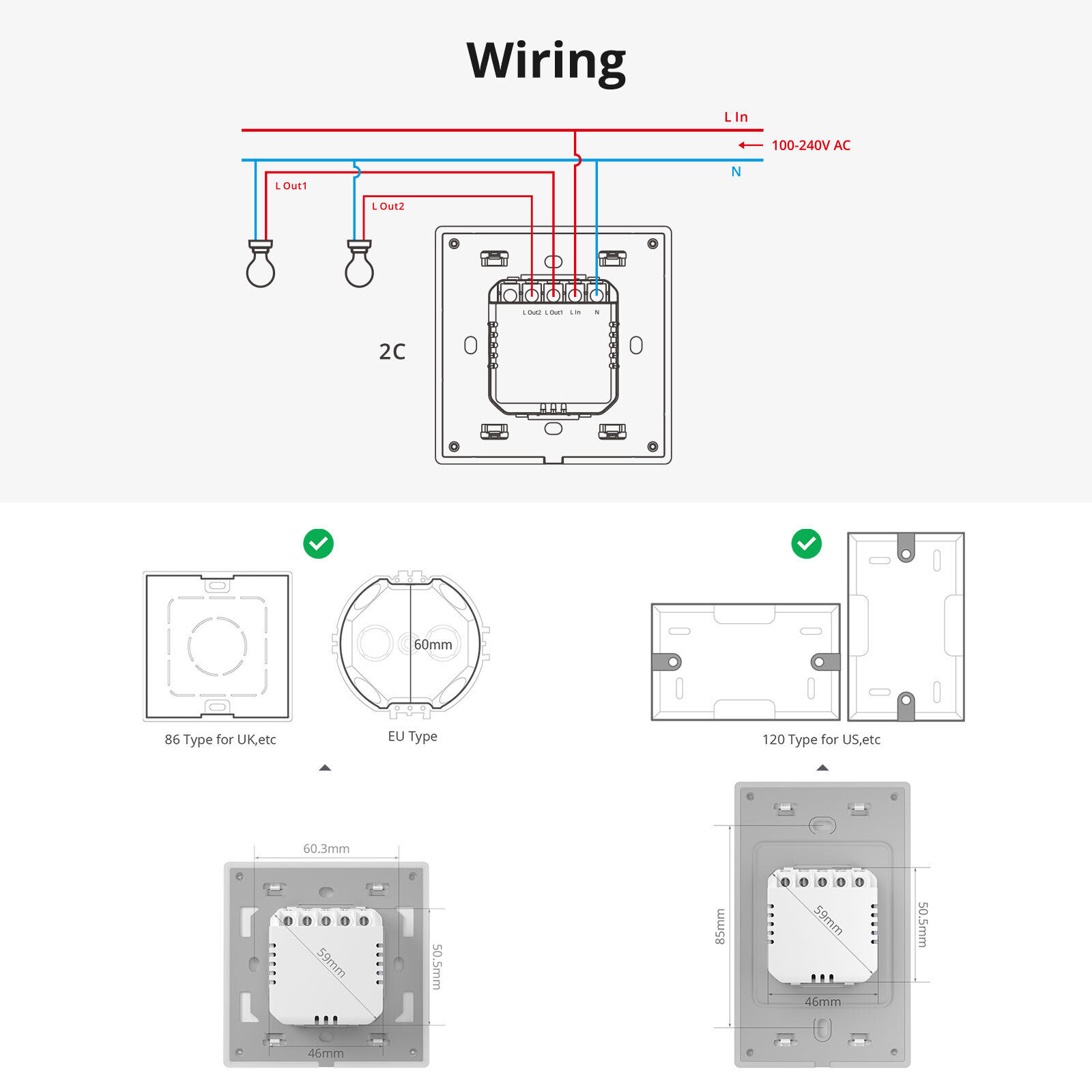 SONOFF TX Ultimate Smart Touch Wall Switch – Full-Screen RGB, Wi-Fi, Matter-Compatible