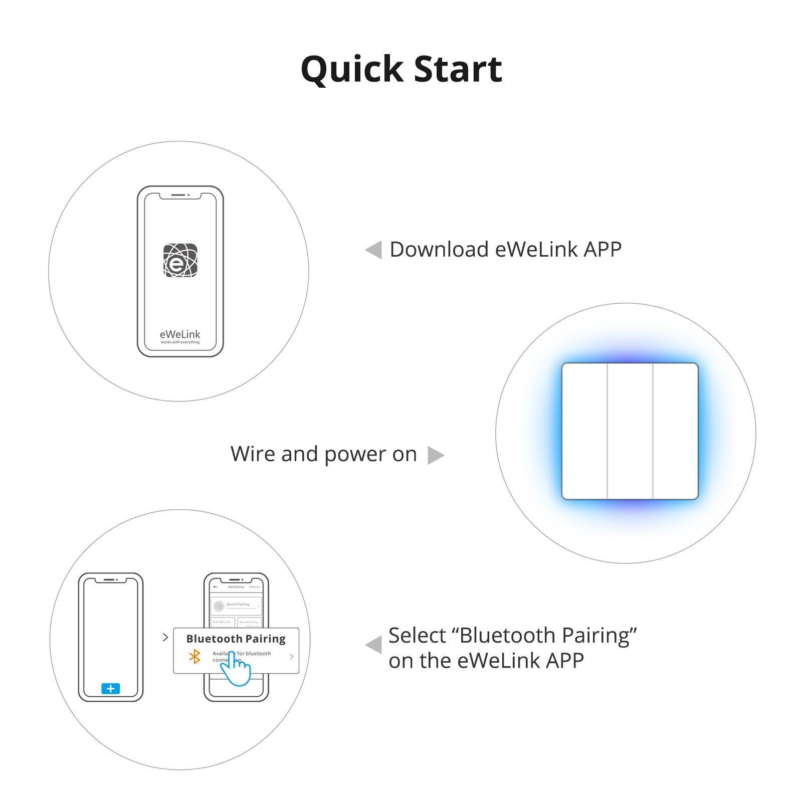 SONOFF TX Ultimate Smart Touch Wall Switch – Full-Screen RGB, Wi-Fi, Matter-Compatible
