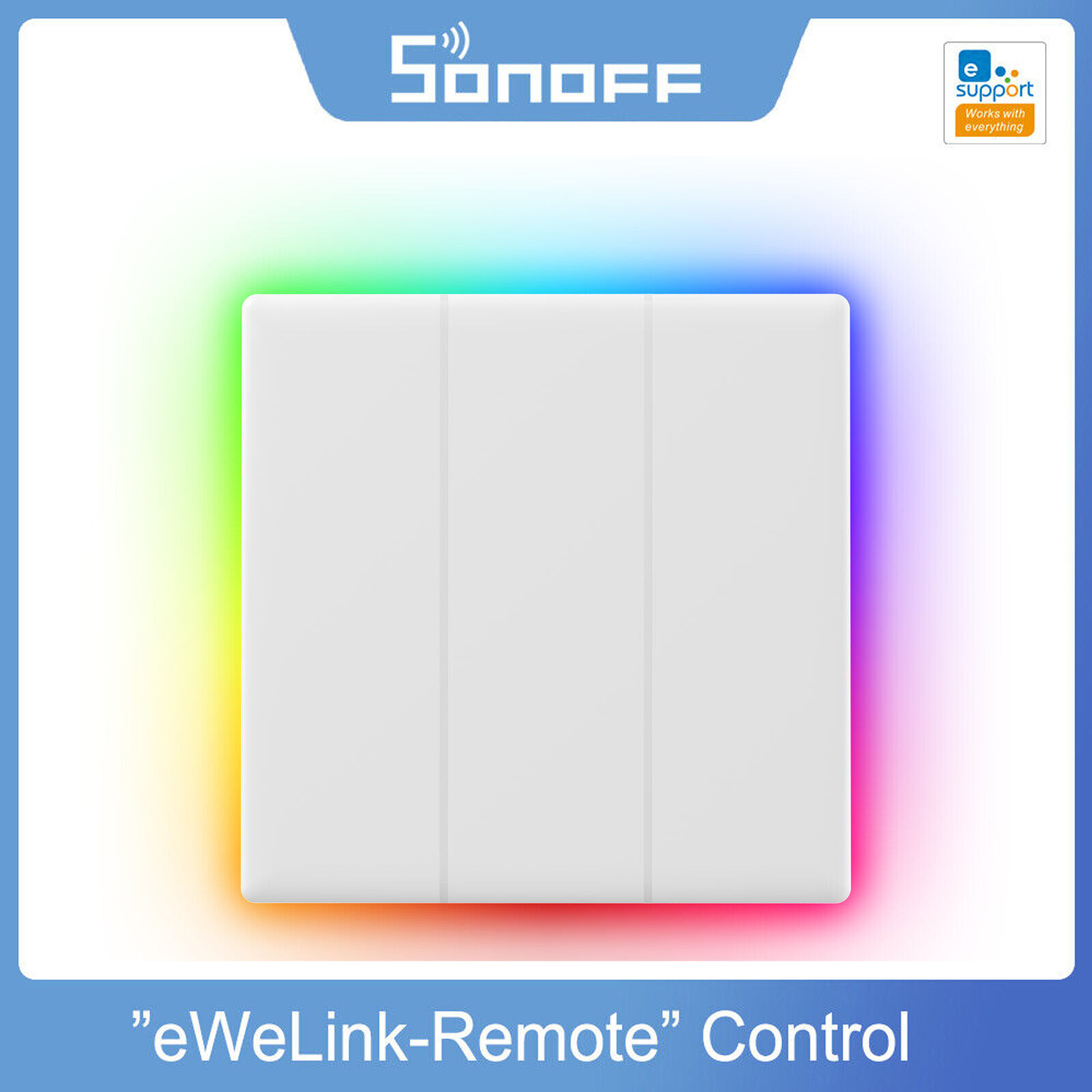 SONOFF TX Ultimate Smart Touch Wall Switch – Full-Screen RGB, Wi-Fi, Matter-Compatible