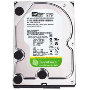 WD AV-GP 1TB 3.5" SATA III HDD 64MB cache, 5400 RPM, optimized for AV and surveillance systems