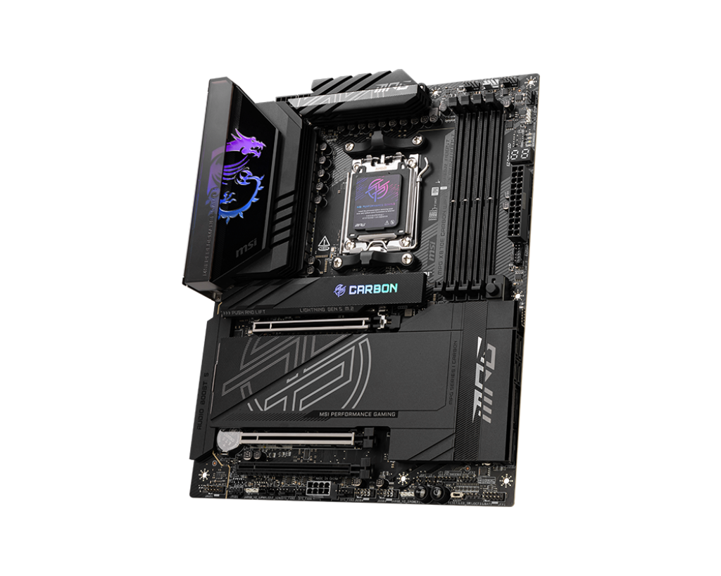 MSI MPG X870E Carbon WiFi is for AMD Ryzen 9000 series processors, AM5 socket, X870E chipset