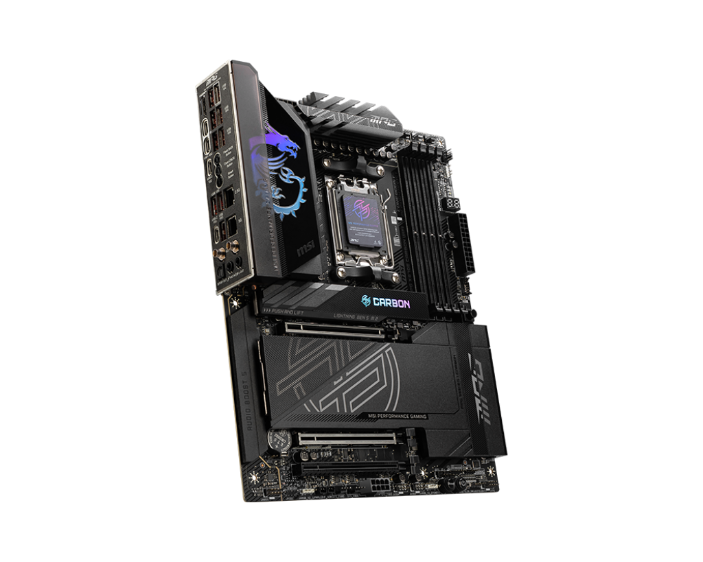 MSI MPG X870E Carbon WiFi is for AMD Ryzen 9000 series processors, AM5 socket, X870E chipset